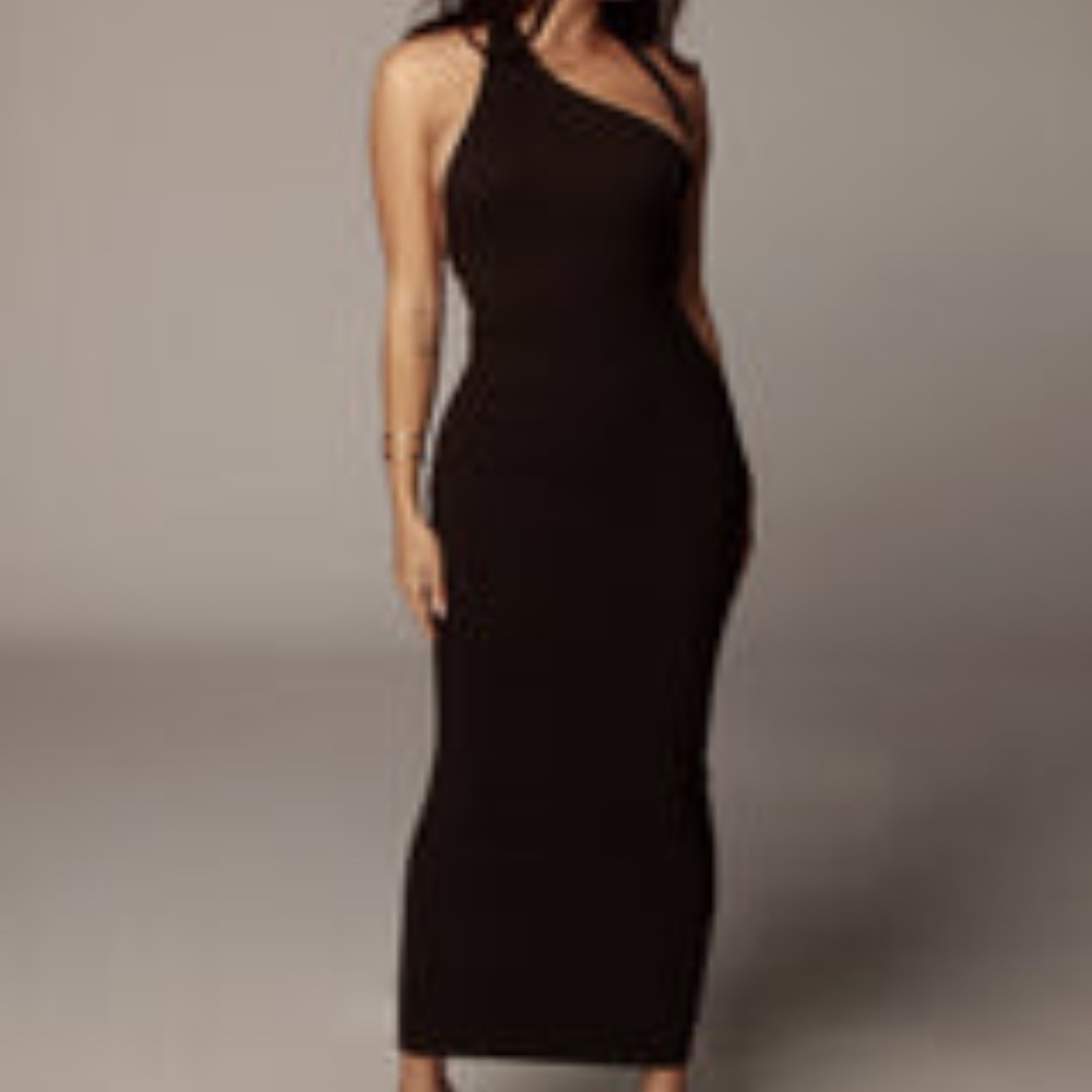 Black Gianna Backless Dress